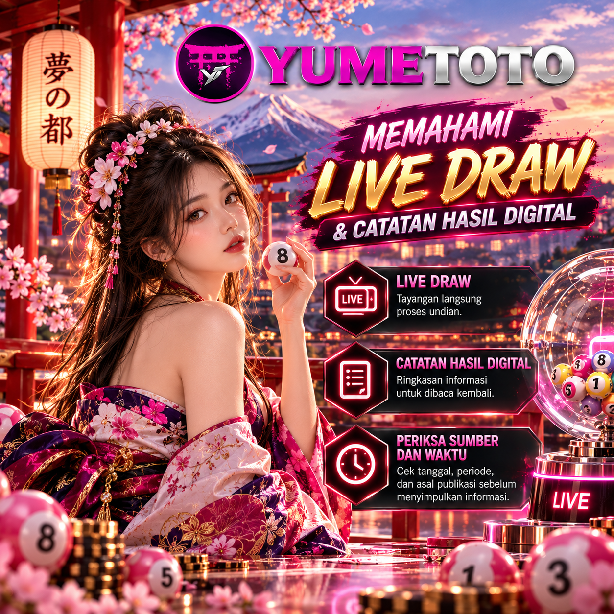 YUMETOTO | Memahami Live Draw & Catatan Hasil Digital